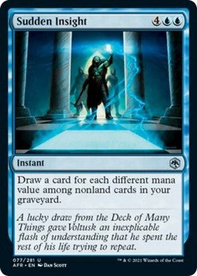 Sudden Insight AFR 77 NM Magic: The Gathering