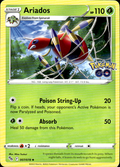 Ariados Pokemon GO 007/078 Uncommon Pokémon — English Lightly Played