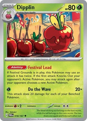 Dipplin 018/167 SV06: Twilight Masquerade Pokémon TCG