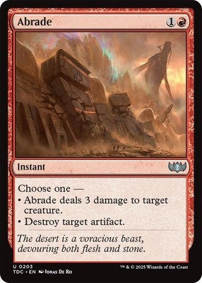 Abrade TDC 203 NM Magic: The Gathering