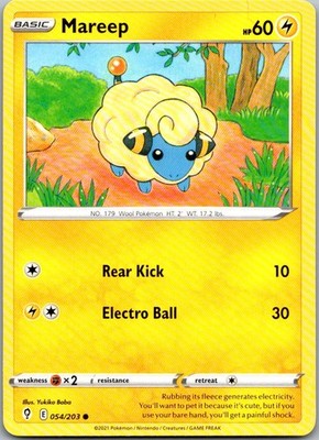 Mareep 054/203 Common Evolving Skies Pokemon Lightly Played