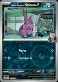 Team Rocket's Nidoran M Destined Rivals 117/182 Common Reverse Holo Near Mint