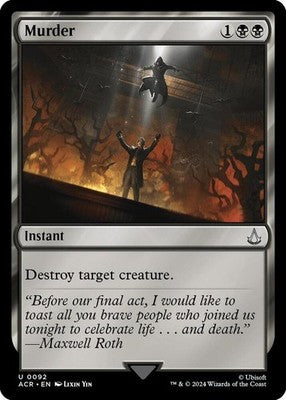 Murder ACR 92 NM Magic: The Gathering