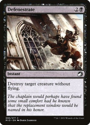 Defenestrate MID 95 LP Magic: The Gathering