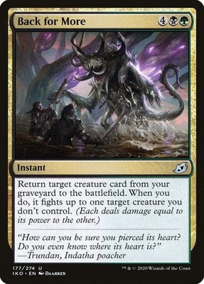 Back for More IKO 177 NM Magic: The Gathering