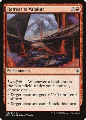 Retreat to Valakut BFZ 153 NM Magic: The Gathering