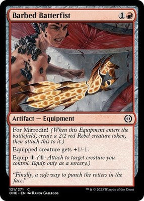 Barbed Batterfist ONE 121 NM Magic: The Gathering