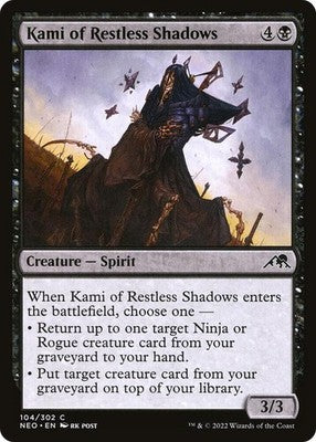 Kami of Restless Shadows NEO 104 NM Magic: The Gathering
