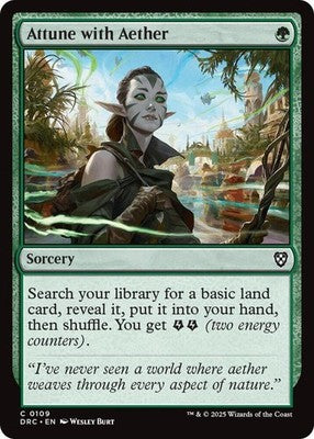 Attune with Aether DRC 109 NM Magic: The Gathering