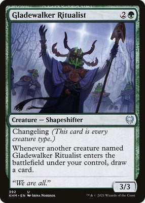 Gladewalker Ritualist KHM 392 NM Magic: The Gathering