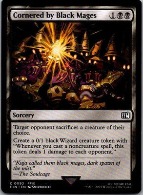Cornered by Black Mages 93 Common FINAL FANTASY Magic: The Gathering Near Mint