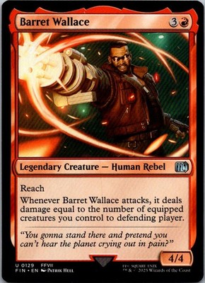 Barret Wallace 129 Uncommon FINAL FANTASY Magic: The Gathering Near Mint