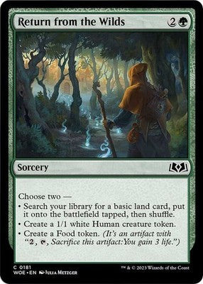 Return from the Wilds WOE 181 NM Magic: The Gathering
