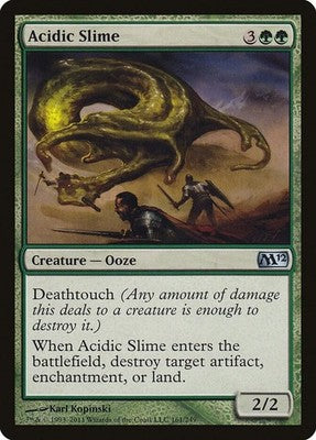 Acidic Slime M12 161 LP Magic: The Gathering