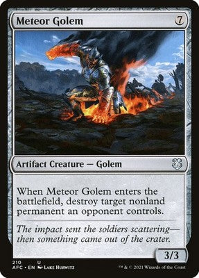 Meteor Golem AFC 210 NM Magic: The Gathering