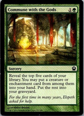 Commune with the Gods 155 Common Theros Magic: The Gathering Lightly Played