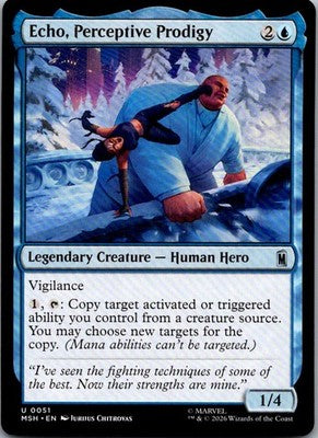 Echo, Perceptive Prodigy 51 Uncommon Marvel Super Heroes Magic: The Gathering NM