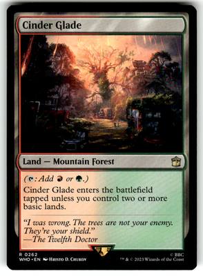 Cinder Glade Universes Beyond: Doctor Who 262 R Magic: The Gathering Near Mint