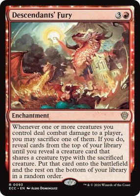 Descendants' Fury ECC 93 NM Magic: The Gathering