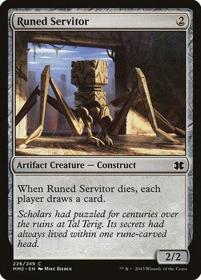 Runed Servitor MM2 226 NM Magic: The Gathering
