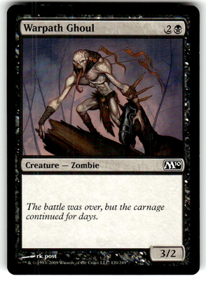 Warpath Ghoul Magic 2010 (M10) 120 C Magic: The Gathering Lightly Played