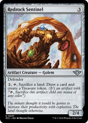 Redrock Sentinel OTJ 247 NM Magic: The Gathering