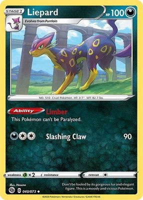 Liepard 40/73 Champion's Path Pokémon TCG