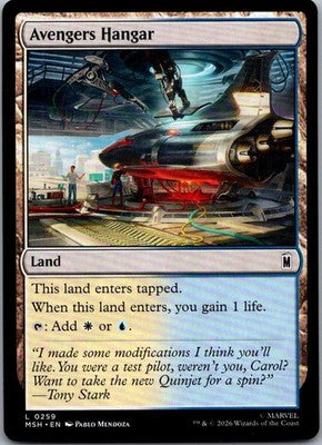 Avengers Hangar 259 Land Marvel Super Heroes Magic: The Gathering Near Mint