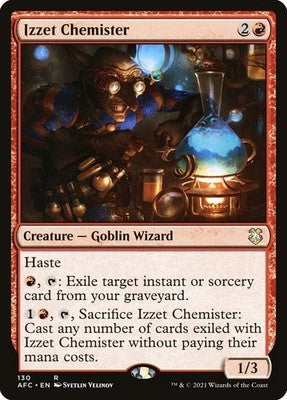 Izzet Chemister AFC 130 NM Magic: The Gathering