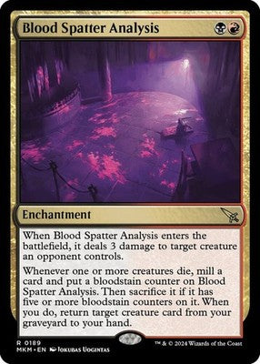 Blood Spatter Analysis MKM 189 NM Magic: The Gathering