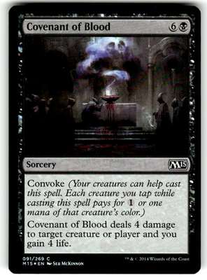 Covenant of Blood Magic 2015 (M15) 91 C Foil Magic: The Gathering Near Mint