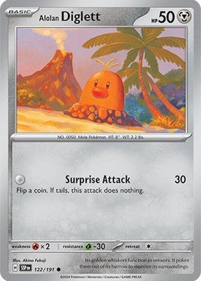 Alolan Diglett 122/191 SV08: Surging Sparks Pokémon TCG