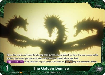 The Golden Demise ( ) EBP04-085+ Booster Set 4: Endless Wars Foil Godzilla Card
