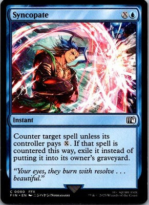 Syncopate 80 Common FINAL FANTASY Magic: The Gathering Near Mint