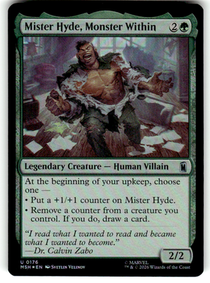 Mister Hyde, Monster Within Marvel Super Heroes 176 U Foil Magic: The Gathering