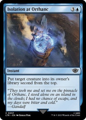 Isolation at Orthanc LTR 57 NM Magic: The Gathering