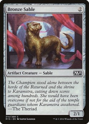 Bronze Sable M15 214 NM Magic: The Gathering