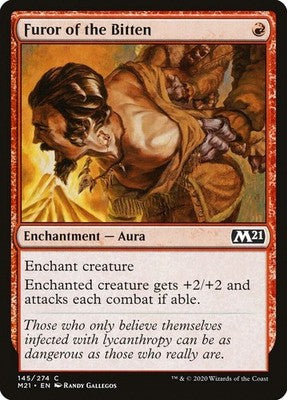 Furor of the Bitten M21 145 NM Magic: The Gathering