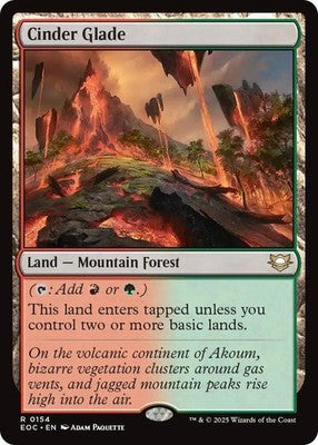 Cinder Glade EOC 154 NM Magic: The Gathering