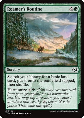 Roamer's Routine TDM 154 Foil NM Magic: The Gathering