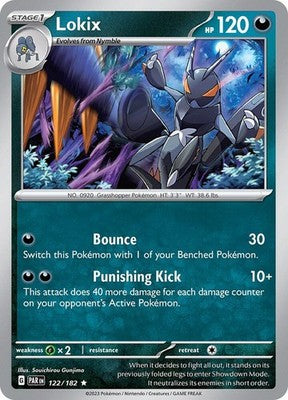 Lokix 122/182 SV04: Paradox Rift Reverse Holofoil Pokémon TCG