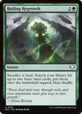 Roiling Regrowth EOC 105 NM Magic: The Gathering