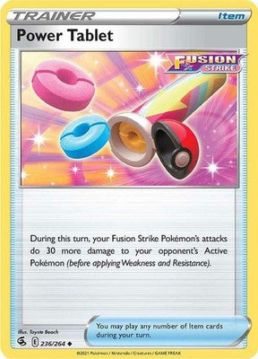Power Tablet 236/264 SWSH08: Fusion Strike Pokémon TCG