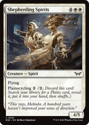 Shepherding Spirits DSK 31 Foil NM Magic: The Gathering