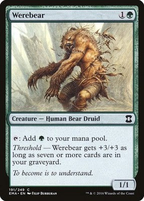 Werebear EMA 191 NM Magic: The Gathering