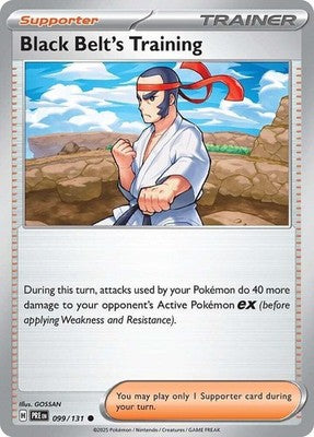 Black Belt's Training 099/131 SV: Prismatic Evolutions Reverse Holofoil Pokémon