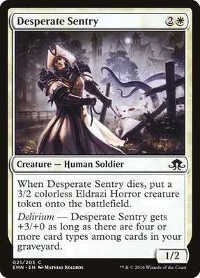 Desperate Sentry EMN 21 NM Magic: The Gathering
