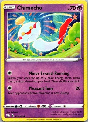Chimecho 059/163 Common Battle Styles Pokemon Lightly Played