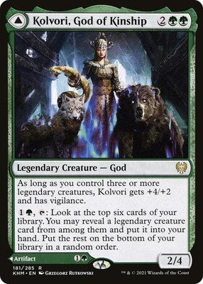 Kolvori, God of Kinship // The Ringhart Crest KHM 181 LP Magic: The Gathering