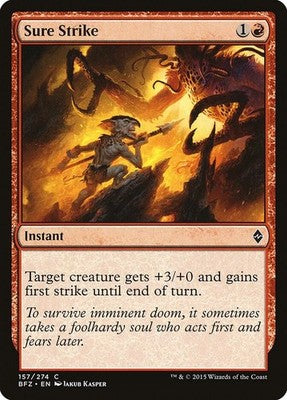 Sure Strike BFZ 157 NM Magic: The Gathering